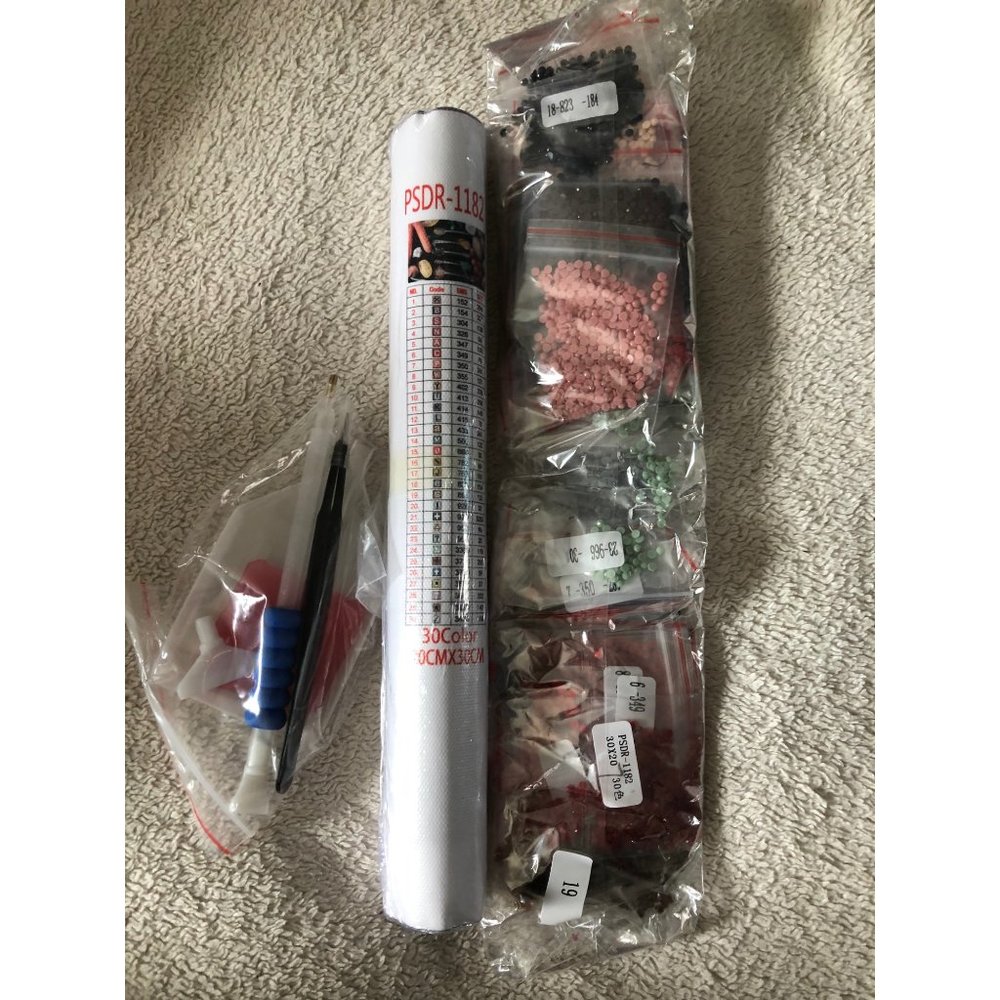 Diamond painting spoons of different seasonings